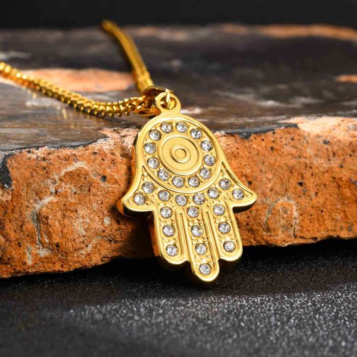 Wholesale Stainless Steel Fatima Hand Pendants