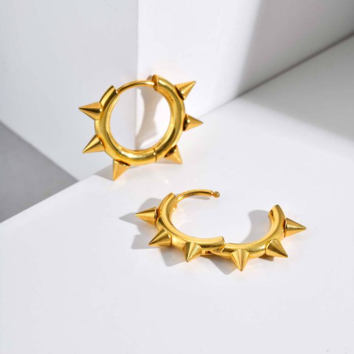 Wholesale Stainless Steel Rivet Earrings