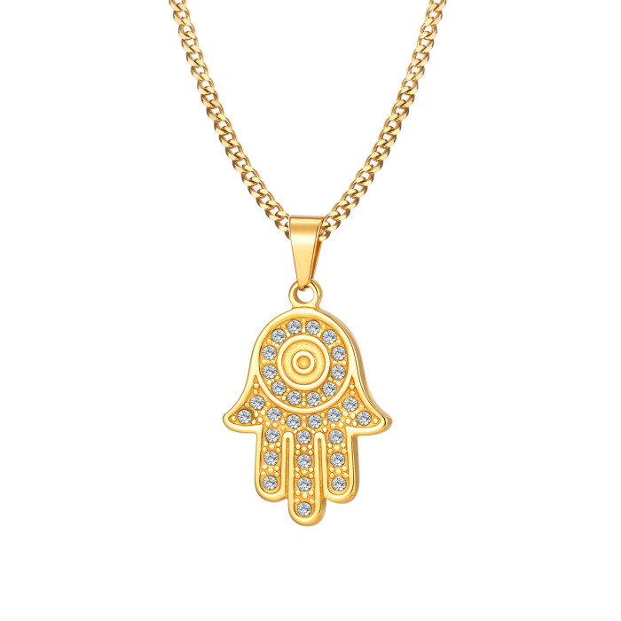 Wholesale Stainless Steel Fatima Hand Pendants