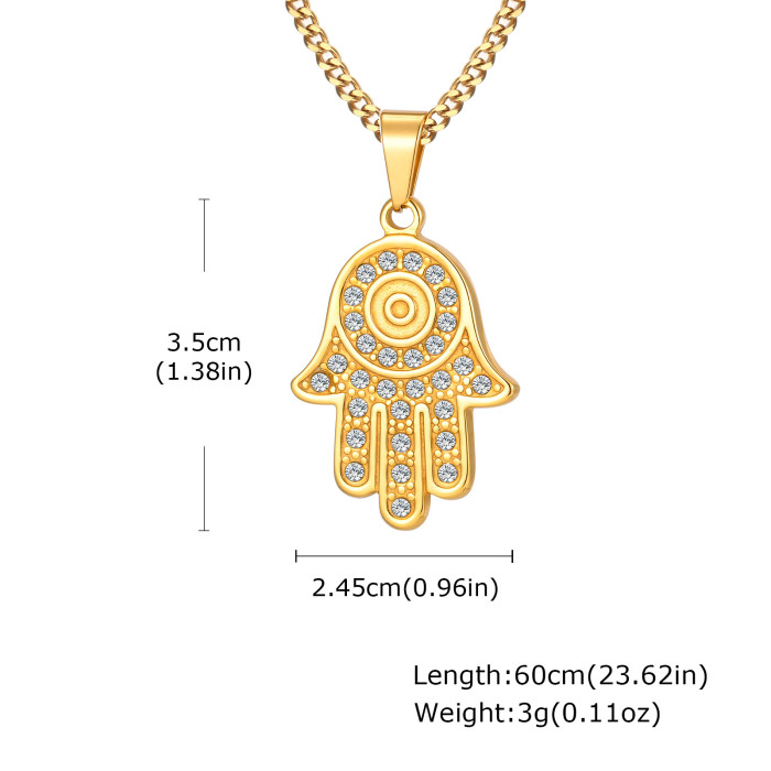 Wholesale Stainless Steel Fatima Hand Pendants
