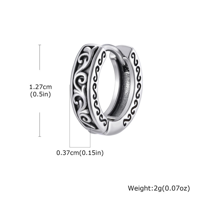 Wholesale Mens Stainless Steel Hoop Earring