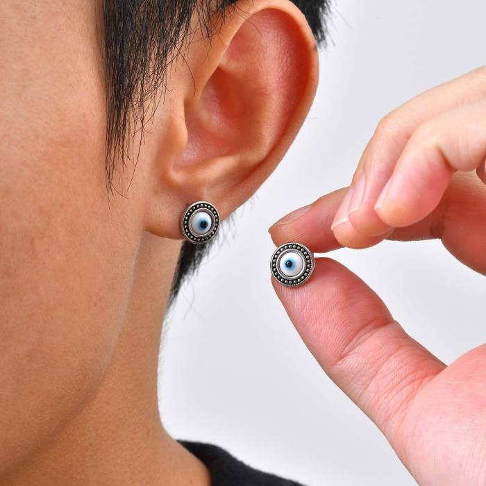 Wholesale Stainless Steel Devil's Eye Earrings