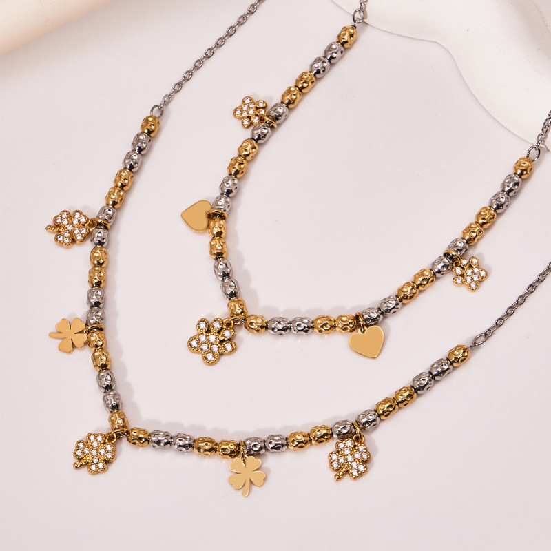 Wholesale Stainless Steel Round Bead Bracelet Necklace