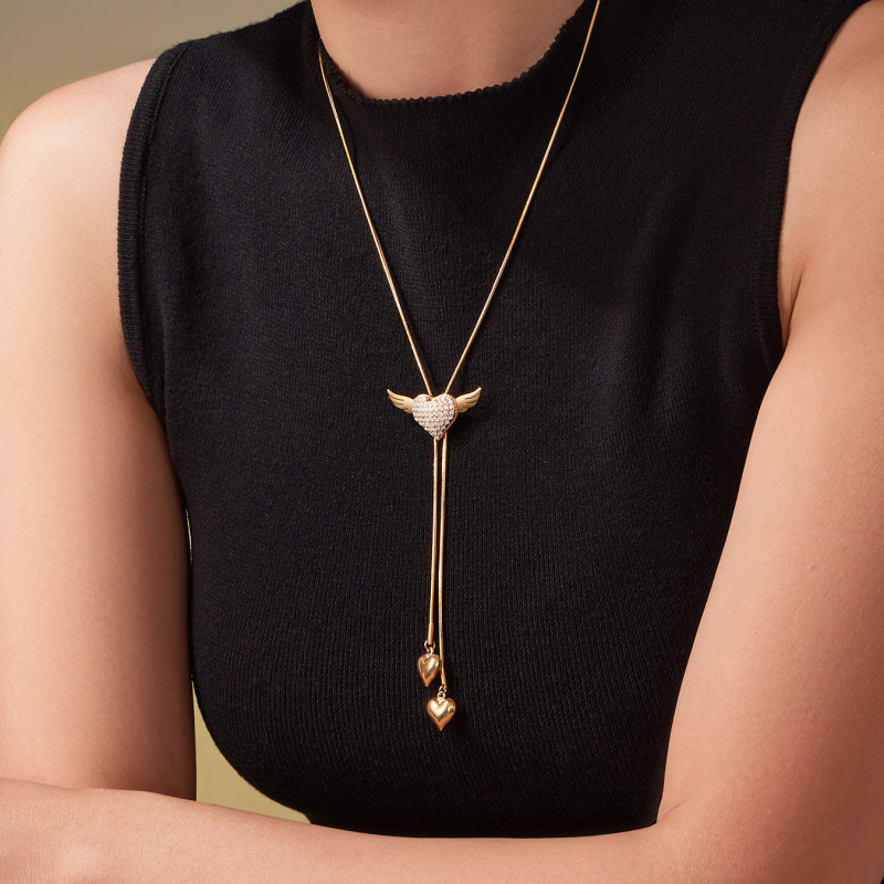 Wholesale Stainless Steel Angel Wing Sweater Chain