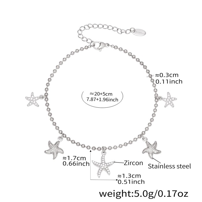 Wholesale Stainless Steel Starfish Jewelry Set