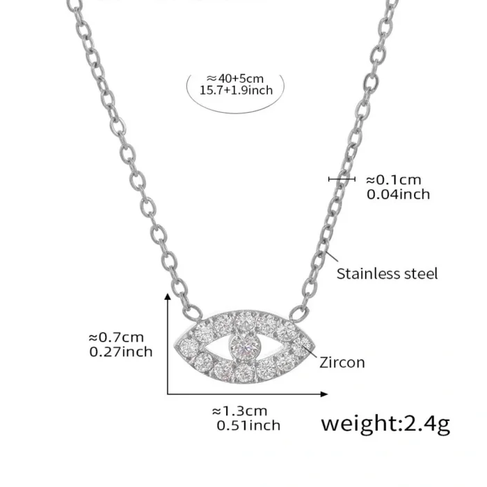 Wholesale Stainless Steel Devil's Eye Necklace Bracelet