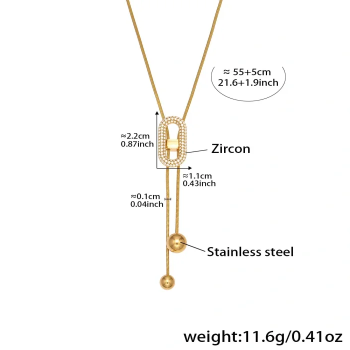 Wholesale Stainless Steel Fashion Simple Necklace
