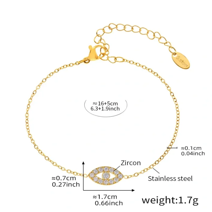 Wholesale Stainless Steel Devil's Eye Necklace Bracelet