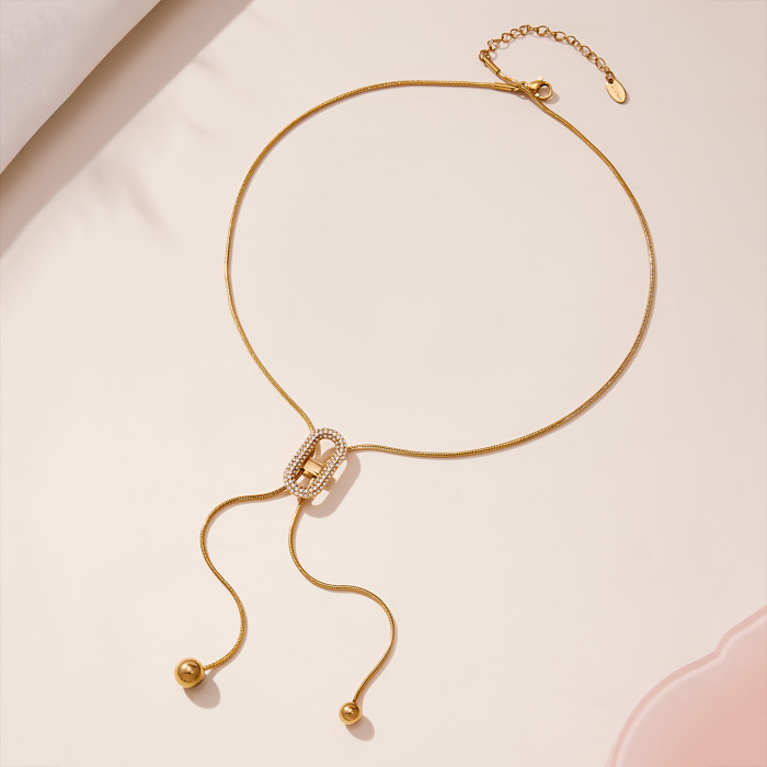 Wholesale Stainless Steel Fashion Simple Necklace