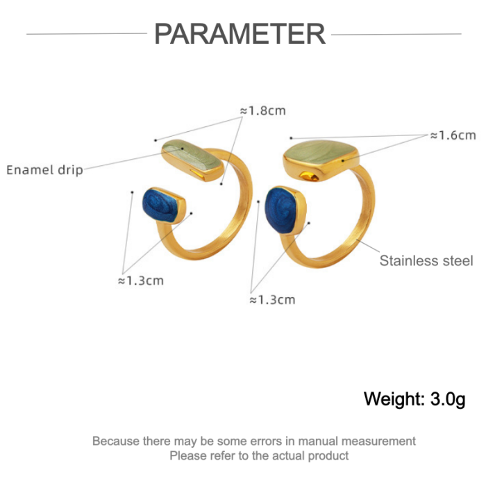 Wholesale Trendy Stainless Steel Open Rings