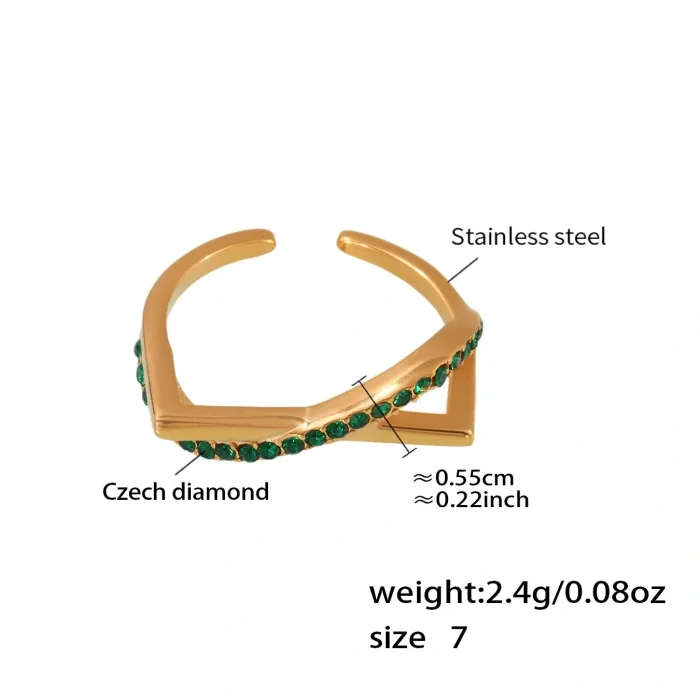 Wholesale Stainless Steel Geometric Rings for Women