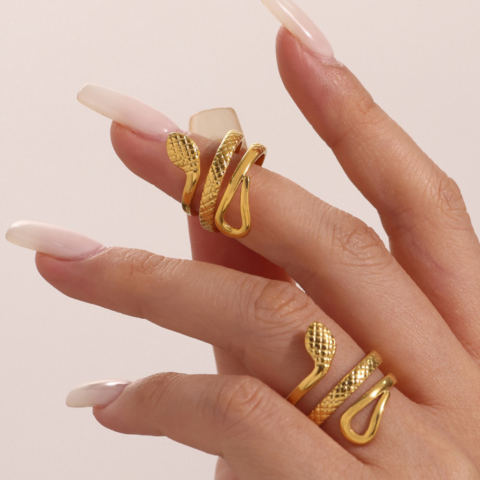 Wholesale Stainless Steel Snake Ring for Women