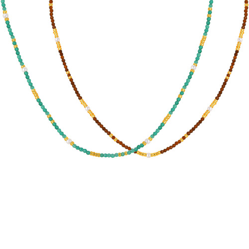 Wholesale Minimal Color Beaded Necklace for Women