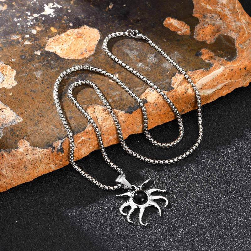 Wholesale Stainless Steel Sun Pendant Necklace