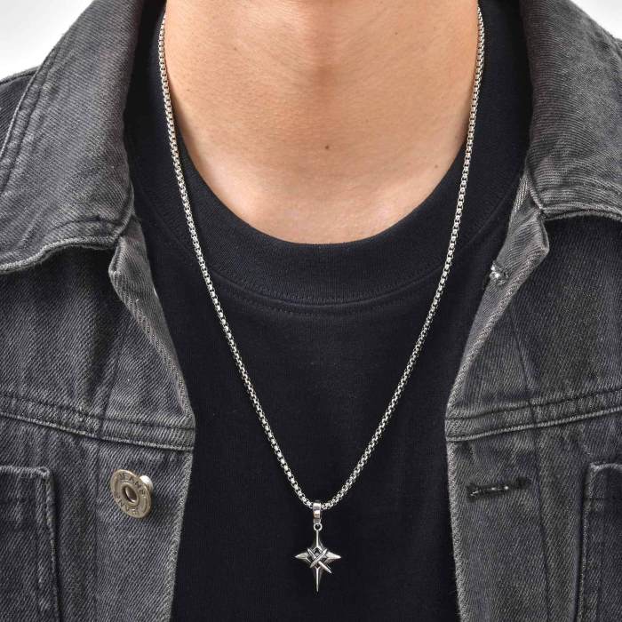 Wholesale Stainless Steel Star Pendant Necklace