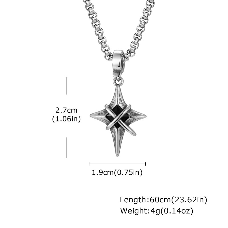 Wholesale Stainless Steel Star Pendant Necklace
