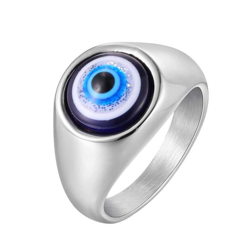 Stainless Steel Evil Eye Ring Wholesale