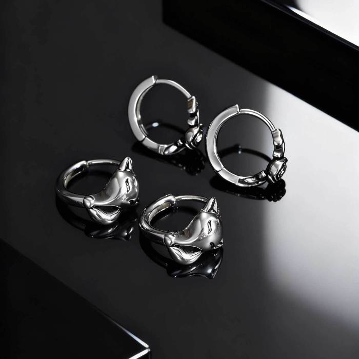 Cat Hoop Earrings Wholesale