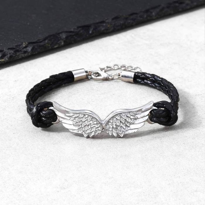 Stainless Steel Angel Wing Bracelet Wholesale