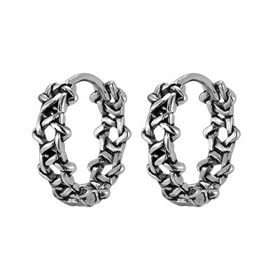 Stainless Steel Chain Hoop Earrings Wholesale