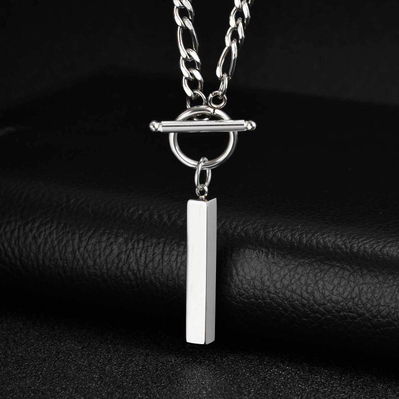 Stainless Steel Bar Pendant Necklace Wholesale