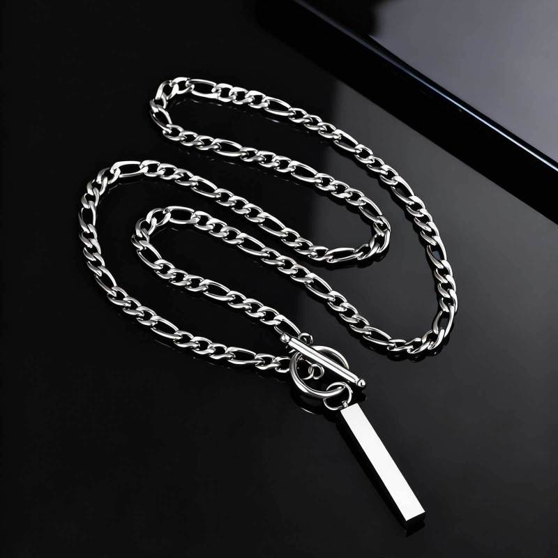 Stainless Steel Bar Pendant Necklace Wholesale
