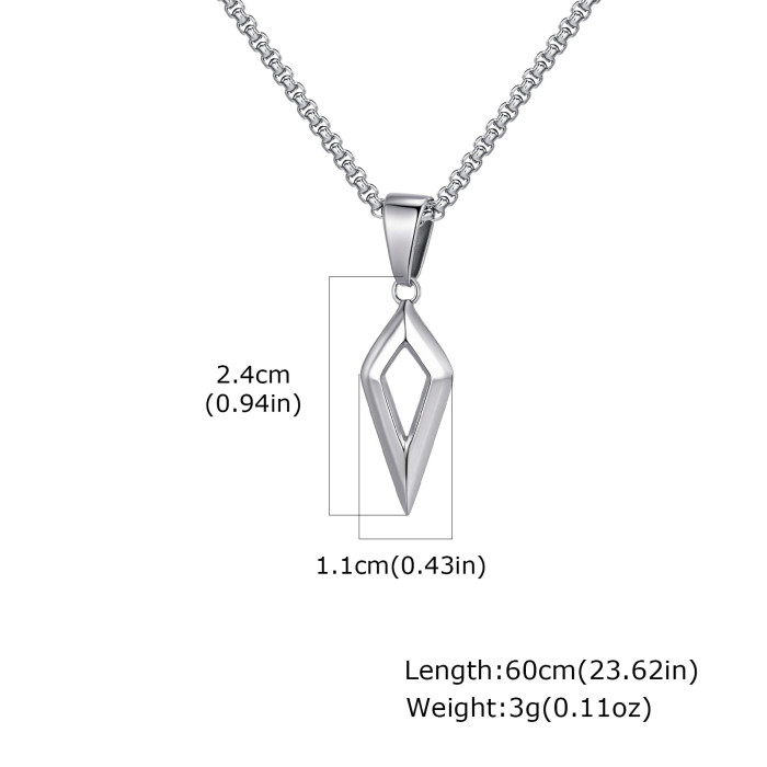 Stainless Steel Geometric Pendant Necklace Wholesale