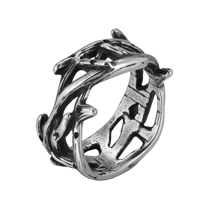 Stainless Steel Crown of Thorns Ring Wholesale