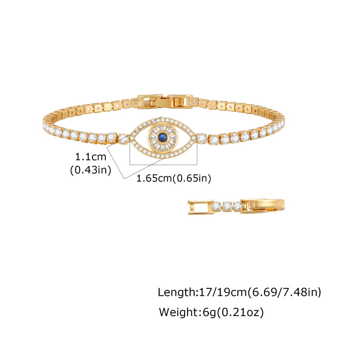 Wholesale Copper Gold Plated Tennis Bracelet