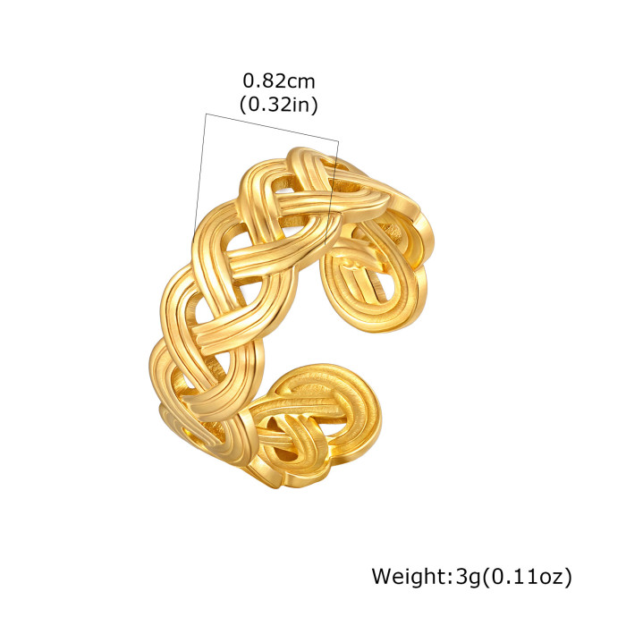 Wholesale Gold Statement Open Rings
