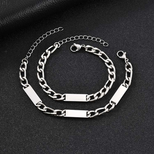 Wholesale Stainless Steel Blank Engravable Bracelet