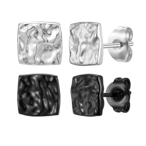 Wholesale Stainless Steel Square Stud Earrings
