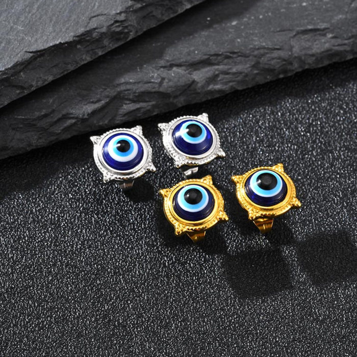 Wholesale Stainless Steel Evil Eye Studs