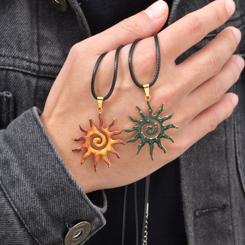 Wholesale Stainless Steel Sun Spiral Pendant
