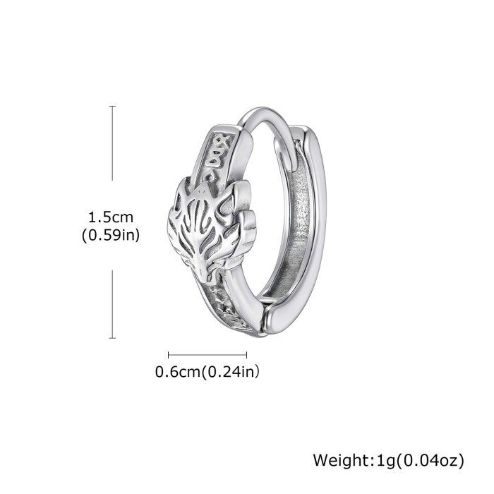 Wholesale Stainless Steel Viking Hoop Earrings