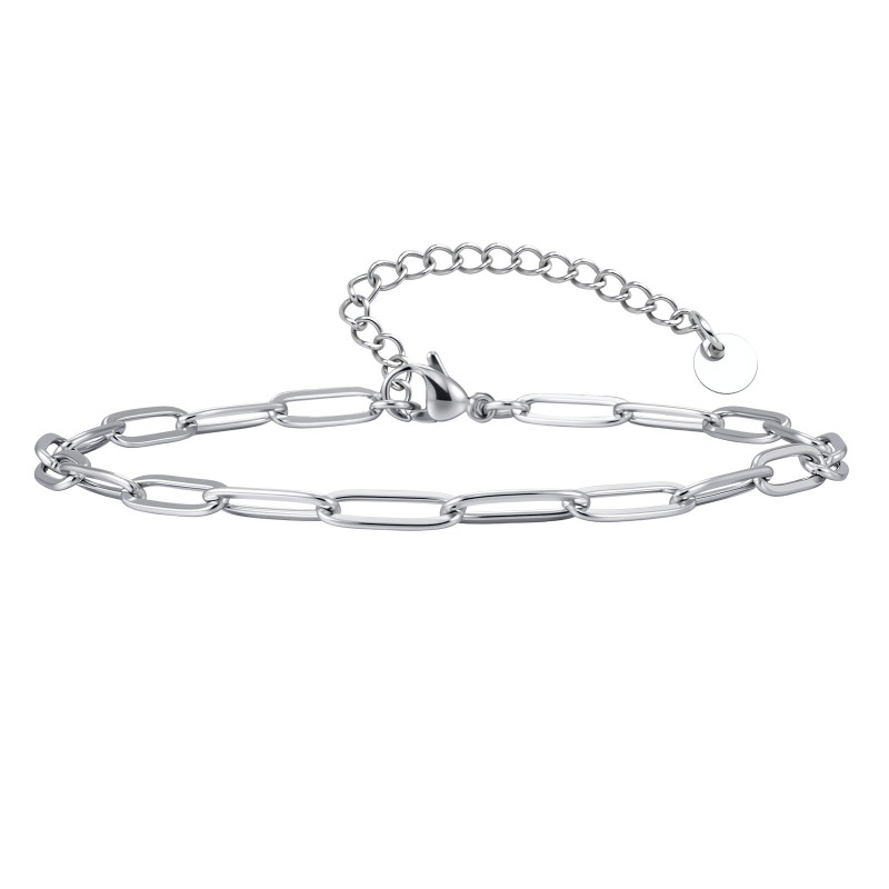 Wholesale Stainless Steel Paperclip Link Anklet