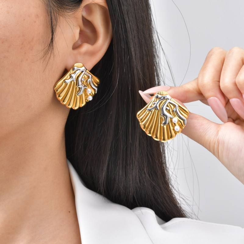 Wholesale Chunky Textured Hoop Earrings