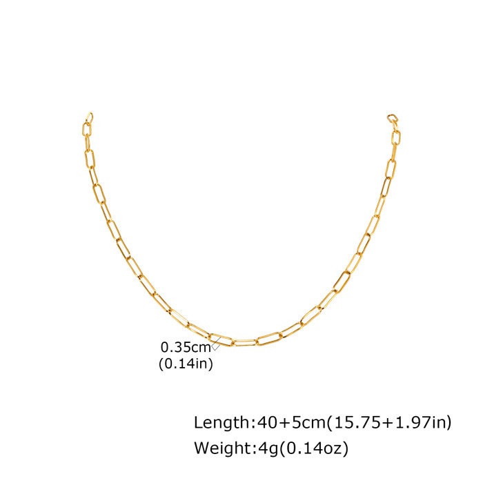 Wholesale Stainless Steel Paperclip Link Chain