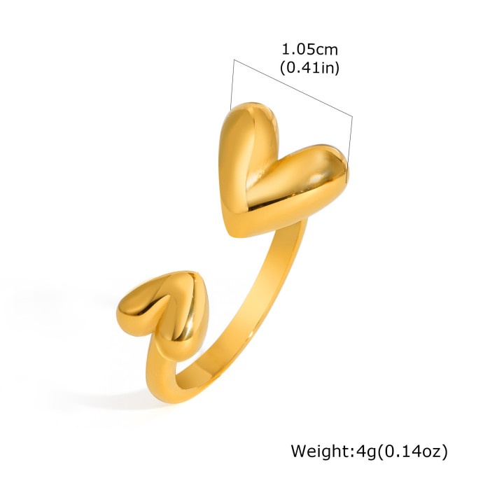 Wholesale Stainless Steel Simple Open Ring