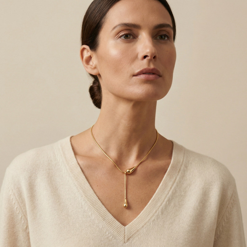 Wholesale Stainless Steel Minimalist Snake Chain Necklace