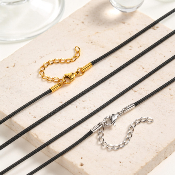 Wholesale Stylish Waxed Cord Necklace