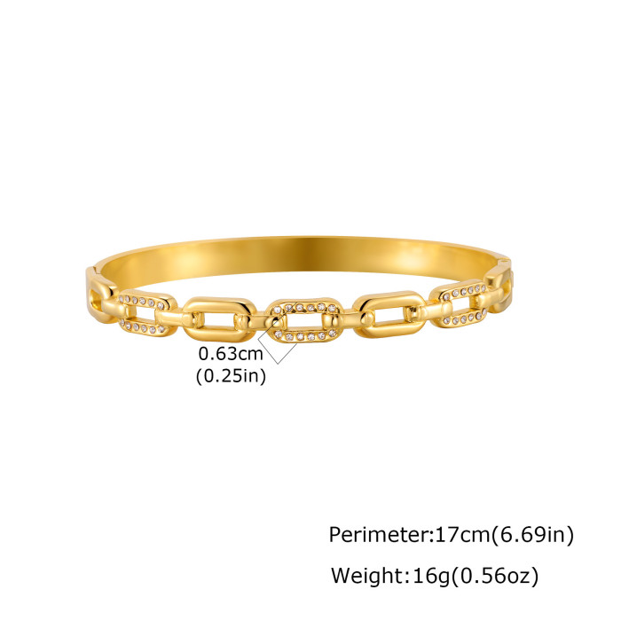 Wholesale 18K Gold Plated Stainless Steel Bangle Set