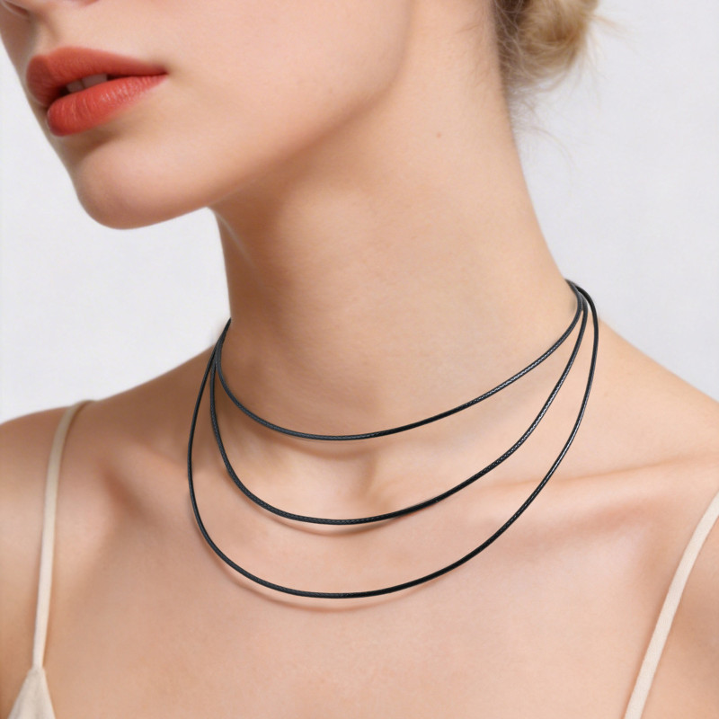 Wholesale Stylish Waxed Cord Necklace