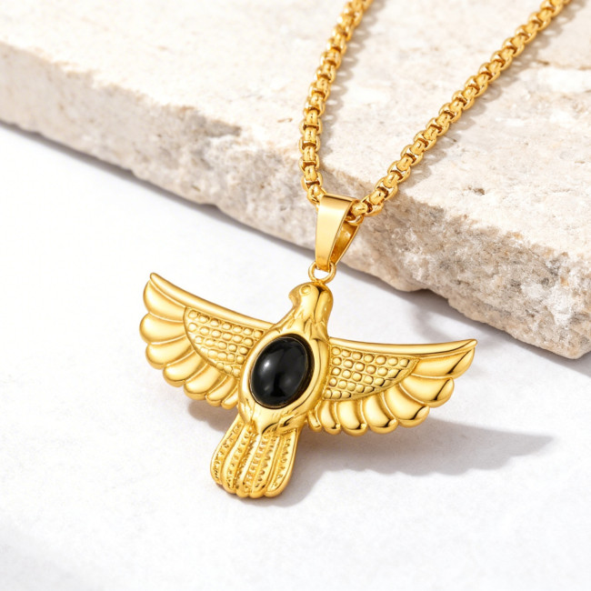 Wholesale 18K Gold Plated Stainless Steel Eagle Pendant