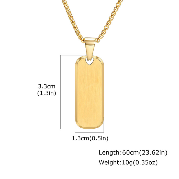 Wholesale Stainless Steel Brushed Pendant