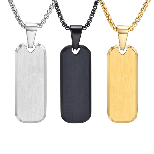 Wholesale Stainless Steel Brushed Pendant