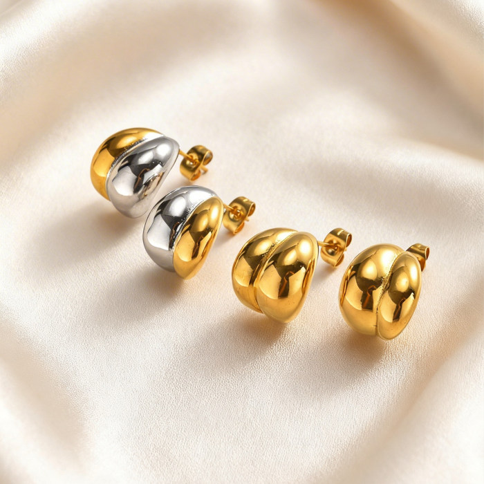 Wholesale Vintage Chunky Puffy Waterdrop Earrings