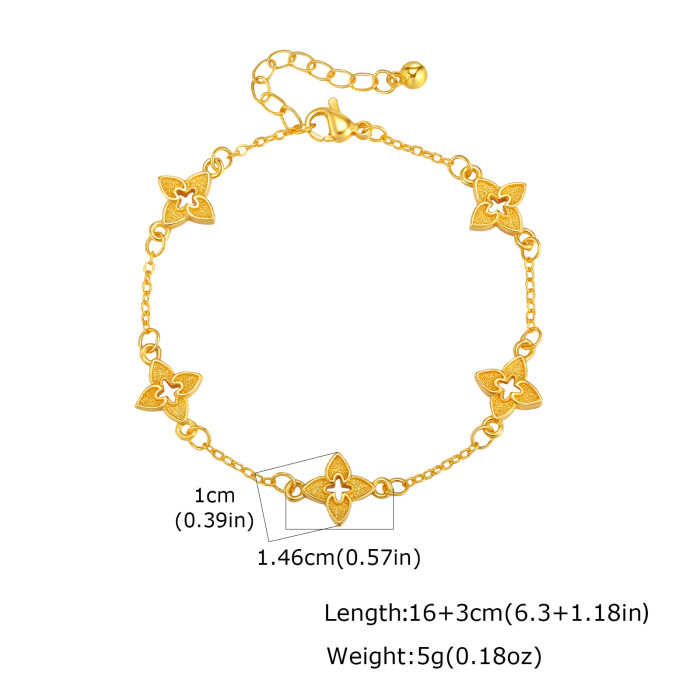 Wholesale Brass Gold Plated Bracelet Set