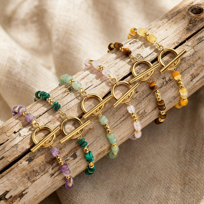 Wholesale Natural Gemstone Beaded Bracelet