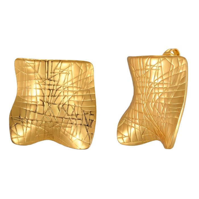 Wholesale Stainless Steel Abstract Geometric Stud Earrings